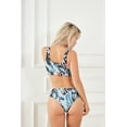 thumbnail image 3 of LIORA Women Two Pieces Bathing Suit Tie Knot Front Tops with High Waisted Bottom Bikini Set Swimsuit, 3 of 6