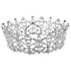 thumbnail image 1 of Corona de diamantes de imitación para novia, Tiara de princesa, corona de cristal redonda completa, tocado de boda para novias, 1 of 5