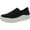 Black 004, variant on Shoes Womens Time Faux Leather Lifestyle Slip-On Sneakers