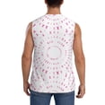 thumbnail image 4 of Uemuo Breast Cancer Awareness (4) Pattern Men's Sleeveless T-Shirt,Muscle Athletic Tank Top, Moisture-wicking Quick-dry Breathable Classic Tee Top for Gym Run Outdoor Sports-3X-Large, 4 of 8