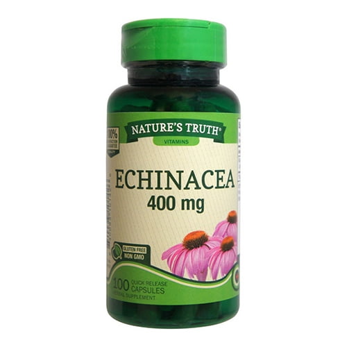 Natures Truth Natural Whole Herb Echinacea 400 mg Tablets, 100 Ea, 3 Pack
