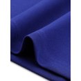 thumbnail image 5 of INSPIRE CHIC Notch V Neck Dress for Women 3/4 Sleeve Work Office Business Midi Dresses XS Royal Blue, 5 of 6