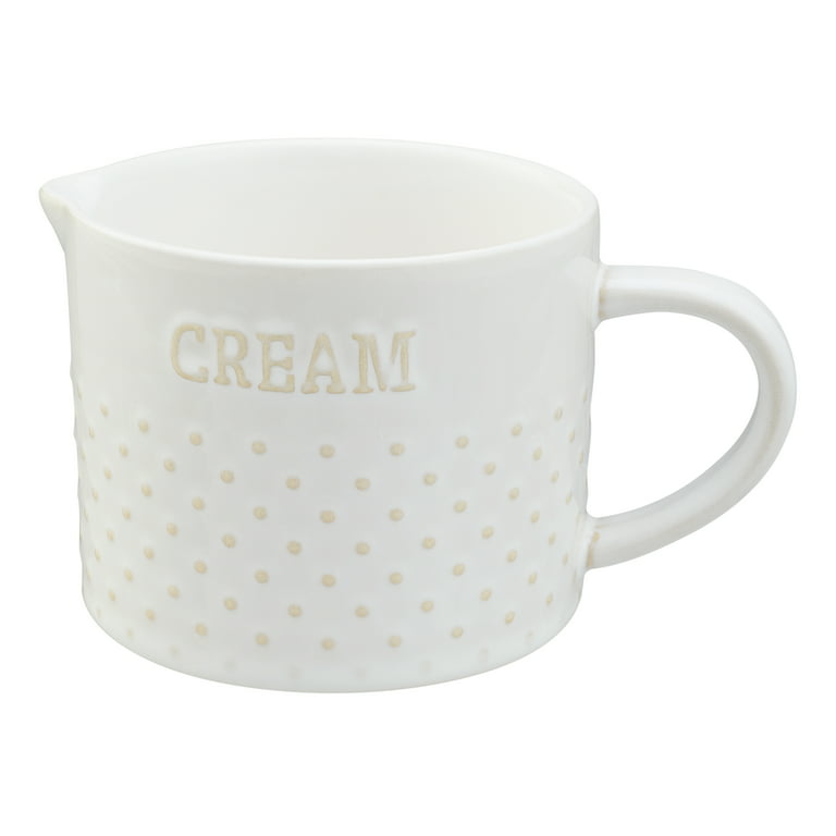 Better Homes and Gardens Dotted Cream Pitcher and Sugar Canister