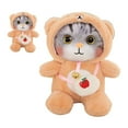 thumbnail image 4 of Jouet en Peluche Chat, Jolie Clochette, Doux, Coloré, Duveteux, Jouet en Peluche Chat pour Enfants, Anniversaire, Rose, 4 of 11