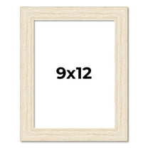 9x12 Frame White Real Wood Picture Frame Width 1.5 inches | Interior Frame Depth 0.5 inches | Barn