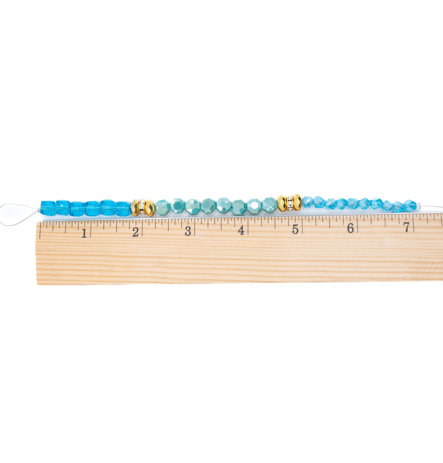 (2 pack) Jesse James Glass Strand Beads Trio – Teal, 1 Piece, Multi-Purpose for Teens and Adults