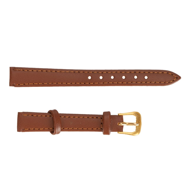 LAFGUR Unisex Universal Pin Buckle Watch Band PU Leather Replacement Watch Strap Accessory Brown,Pin Buckle Watch Strap,Pin Buckle Watch Band