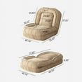 thumbnail image 2 of TTG Small Foldable Lazy Sofa Tatami Convertible Sofa Bed, Coffee, 2 of 7