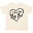 thumbnail image 3 of Inktastic I Love My Big Bro in Black Chalk Heart Boys or Girls Toddler T-Shirt, 3 of 5
