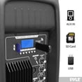 thumbnail image 3 of New PylePro PPHP1237UB 900W 12-Inch Bluetooth Powered DJ PA Black Speaker System, 3 of 5