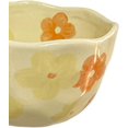 thumbnail image 4 of MYCENSE Breakfast Mug Tea Cup Photo Props Hand Pinched Unique Comfortable Grip Irregular Flower Milk Tea Cup Coffee Mug with Flower for Office Party, Orange Flower, 4 of 7