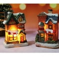 thumbnail image 4 of Decoración Navideña en Miniatura Yotijar LED Casa de Miniaturas de Resina, 4 of 9