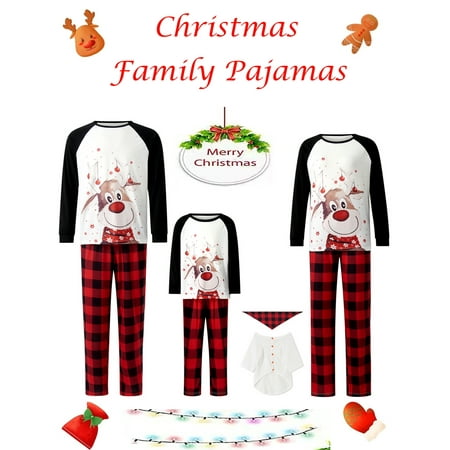 

Christmas Family Pajamas Matching Sets Xmas Matching Pjs for Adults Kids Dogs Holiday Home Xmas Family Sleepwear Set