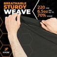 thumbnail image 6 of Xpose Safety Heavy Duty Mesh Tarp – 12’ x 24’ Multipurpose Black Protective Cover with Air Flow - Use for Tie Downs, Shade, Fences, Canopies, Dump Trucks – Tear Resistant, 6 of 8
