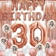 thumbnail image 1 of Decoraciones para 30 cumpleaños JM Cortina con flecos Globo de helio Números 30 XXL, 1 of 5
