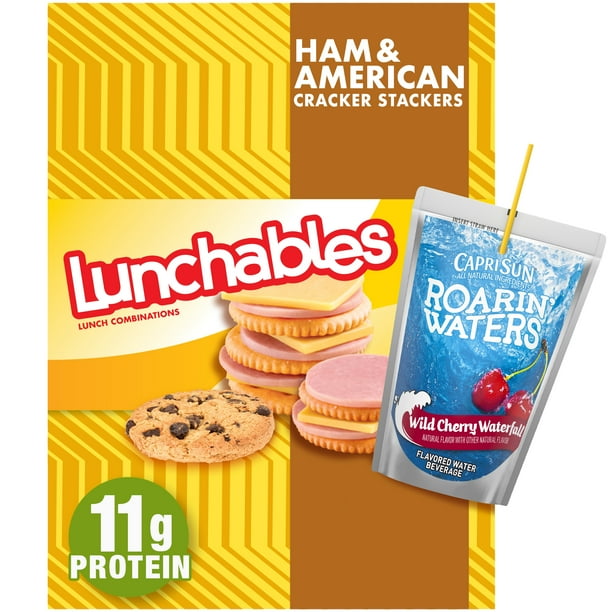 Lunchables Lunch Combinations Ham & American Cracker Stackers, 9.1 oz