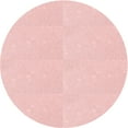 thumbnail image 1 of Ahgly Company Machine Washable Indoor Round Transitional Light Coral Pink Area Rugs, 5' Round, 1 of 7