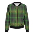 thumbnail image 4 of Lindreshi Fall Jackets for Women Quilted Women's Casual Temperament Fashion Stand Collar with Pocket Zipper Jacket Printed Long Sleeve Casual Jacket, 4 of 4