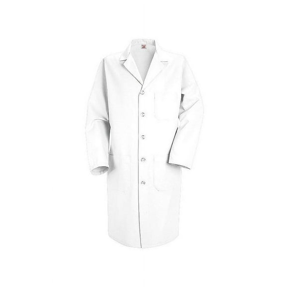 Red Kap Button Front Lab Coat KP14 White 32