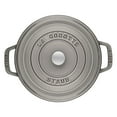 thumbnail image 4 of Staub Cast Iron 0.75-qt Round Cocotte - Graphite Grey, 4 of 9
