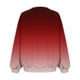 thumbnail image 4 of Besolor Chandail en Molleton Tricoté pour Femmes Mode Automne Col Rond Dégradé Chandail Chemises Manches Longues, 4 of 7