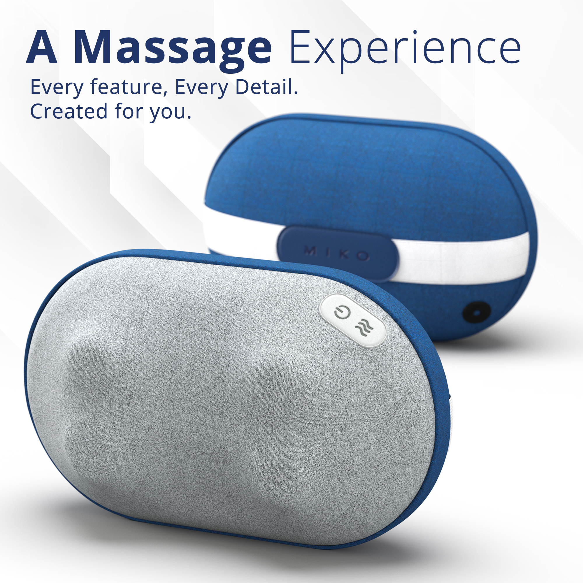 Miko Shiatsu Back Massager and Neck Massage Pillow with Heat for Shoulders, Calf, Legs, and Feet - image 2 of 7