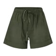 thumbnail image 7 of ZyeKqe Shorts for Women Drawstring Elastic Waist Casual Short Plus Size Summer Beach Shorts with Pockets, 7 of 7