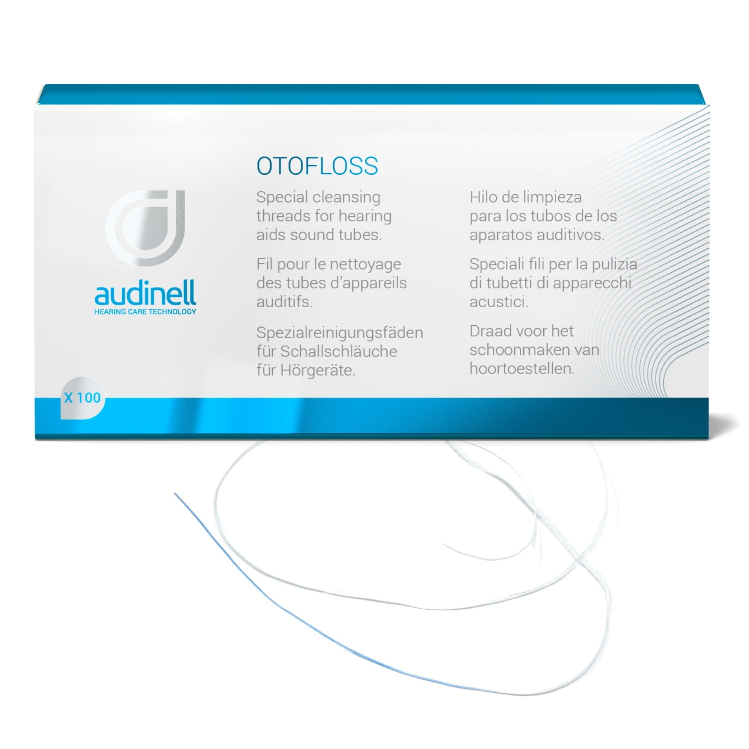 Audinell OtoFloss Hearing Aid Cleaning Threads 100 pcs Accessory