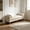 Beige+ Polyester, variant on AUU 83.1" Wide Chenille Upholstered Storage-Free Bench with Armrests & 2 Bolster Pillows – Modern Daybed-Style Chaise Lounge with Rubberwood Legs for Living Room, Bedroom, Apartment, or Guest Room