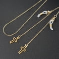 thumbnail image 2 of 3Pcs Eyeglasses Chain for Women Glasses Chain Eyeglass Sunglass Face Mask Holder Black Chain Cross Eye Glasses Holders Around Neck In Store, 2 of 6