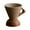 C, variant on Ceramic Coffee Cup Mug and Acacia Wooden Saucer Set, 8 oz Ceramic Cup for Espresso Latte Cappuccino Tea, Wooden Handle Mug Set Unglazed Porcelain Arty Mug (Natural Earthiness Finish) 250ml