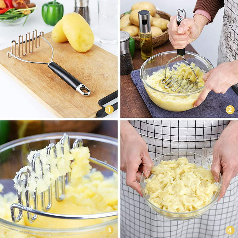 Stainless Steel, Heavy Duty Mashed Potatoes Masher, Best Masher