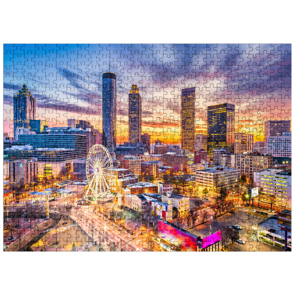 MyPuzzle - Skyline Of Downtown Atlanta, Georgia - Premium 500 Piece Jigsaw Puzzle for Adults