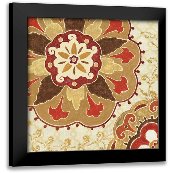 Brissonnet, Daphne 12x12 Black Modern Framed Museum Art Print Titled - Eastern Tales II