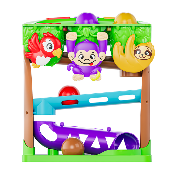 Move2Play, Hungry Jungle Animals, Interactive Toy for 1  Year Olds, 6 to 12 Months, Baby Toy, 1 Year Old Birthday Gift For Girls, 9-12 Months, 6 7 8 9 10 12  Months