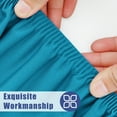 thumbnail image 5 of decorUhome Rectangle Stretch Spandex Tablecloth, Washable Reusable Table Cover for 6 FT Tables, Waterproof Fitted Table Cloth for Party, Picnic (Turquoise, 30"x72"), 5 of 10