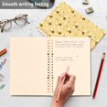 thumbnail image 4 of FORMRS 1-Subject Spiral Notebook 8" x 5" College Ruled 60 Refillable Sheet A5 Hard Cover, Cute Bee Pattern, 4 of 7