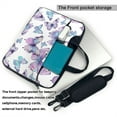 thumbnail image 3 of ZICANCN Laptop Case 13 inch, Watercolor Pastel Butterfly Work Shoulder Messenger Business Bag for Women and Men, 3 of 7