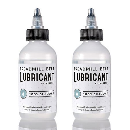 2 Pack of 100% Silicone Treadmill Belt Lubricant / Lube - Easy to Apply Lubrication - Made in the (Best Silicone Spray For Treadmills)