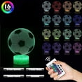 thumbnail image 2 of 3d Illusion Lamp, Night Light With Color Changing And Smart Touch Control(football), 2 of 5