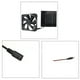 thumbnail image 4 of 2 Uds 20W 6 Pulgadas Kit de Ventilador de Escape Solar Extractor de Aire Mini Ventilador Ventilador Alimentado por Panel Solar para Casa de Pollo de Perro, 4 of 5