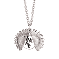 thumbnail image 1 of Japanese Bosozoku Style Hello Sunflower Necklace Pendant Locket Jewelry, 1 of 3