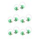thumbnail image 2 of Cateissary Auricular con cable Auriculares profesionales de silicona Botón de control Cable de fibra Auricular HiFi dinámico Auricular Verde 5Conjunto, 2 of 6