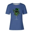 thumbnail image 4 of Otvok Spring and Summer Ladies St. Patrick'S Day Printed Casual Pullover Short Sleeved Tops, 4 of 6