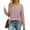 Pink Purple, variant on Fantaslook Henley Long Sleeve Shirts for Women Casual Tunic Tops Fall Dressy Blouses Lightweight Pullover