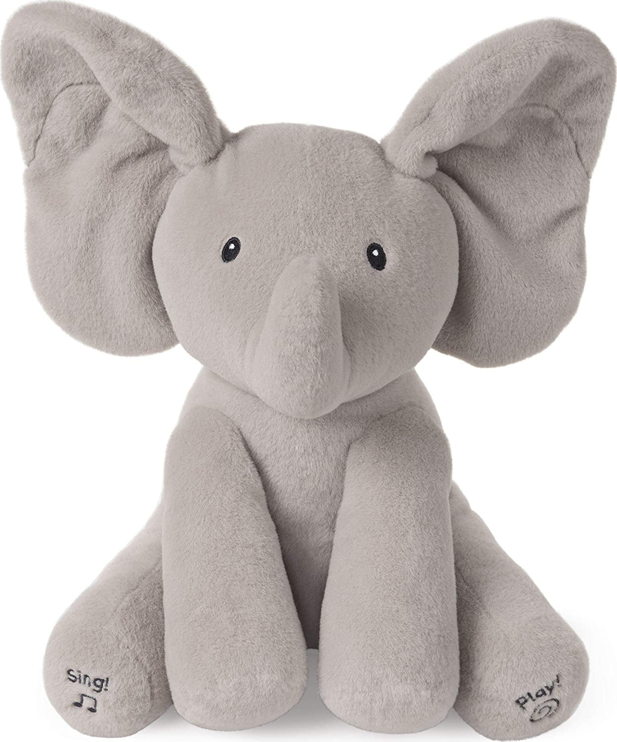 Gund Baby Animated Flappy The Elephant Christmas Gift Singing Soft Plush Toy NEW 