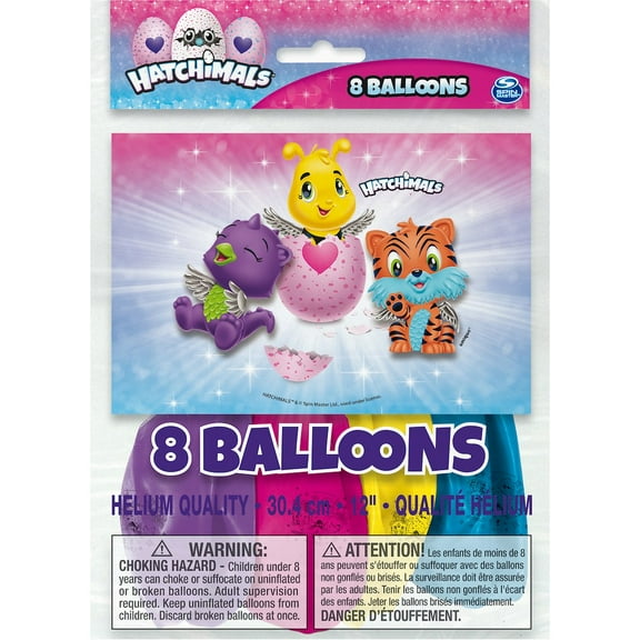 Latex Hatchimals Balloons, 12 in, 16ct