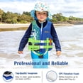 thumbnail image 2 of Chaleco de natación MoKo para niños de 12 a 21 kg, color índigo, con cinturón de supervivencia, 2 of 7