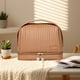 thumbnail image 4 of Organizadores de armario y almacenamiento, bolsa de maquillaje impermeable para tartas, bolsa de viaje para artículos de tocador separados, bolsa de almacenamiento de cosméticos de cuero sintético, bo, 4 of 6