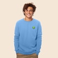 thumbnail image 3 of Dalix Alien Embroidered Fleece Crewneck Long Sleeve Sweatshirt Mens in Carolina Blue M Medium, 3 of 5